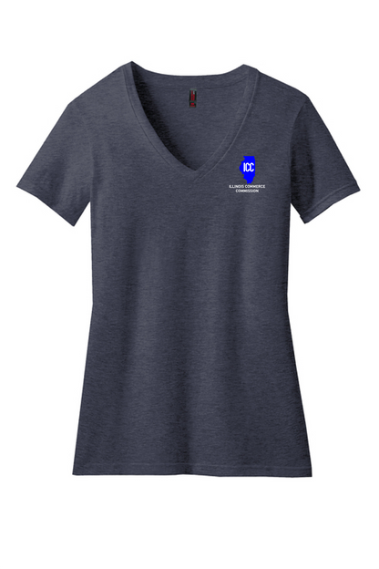 Illinois Commerce Commission District ® Women’s Perfect Blend ® V-Neck Tee (E. DM1190L)