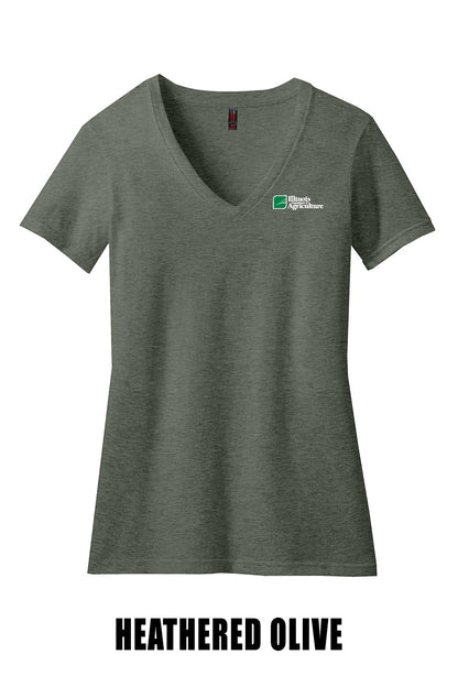 Illinois Department of Agriculture District ® Women’s Perfect Blend ® V-Neck Tee (E. DM1190L)