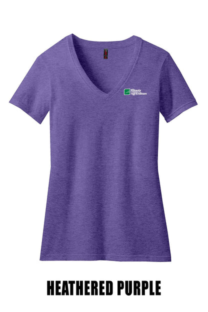 Illinois Department of Agriculture District ® Women’s Perfect Blend ® V-Neck Tee (E. DM1190L)