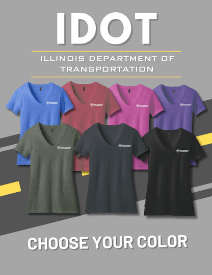 IDOT District ® Women’s Perfect Blend ® V-Neck Tee (E. DM1190L)