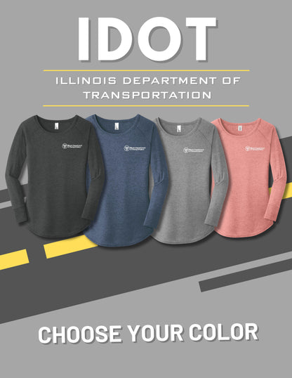 IDOT District ® Women’s Perfect Tri ® Long Sleeve Tunic Tee (E. DT132L)