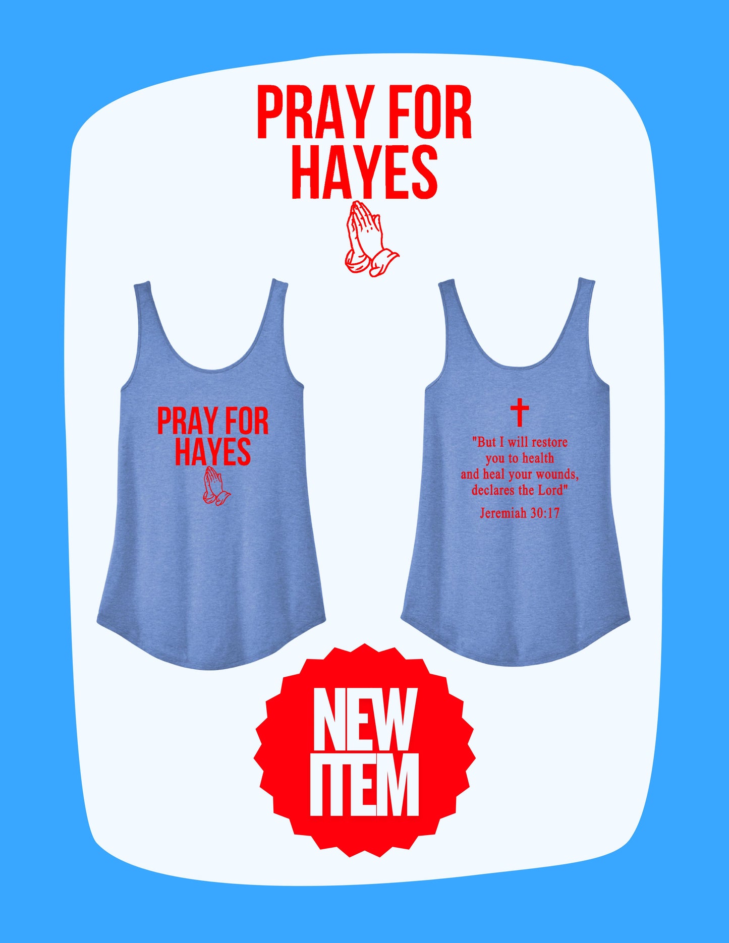 Pray For Hayes District® Women’s Perfect Tri® Relaxed Tank (P. DT151)