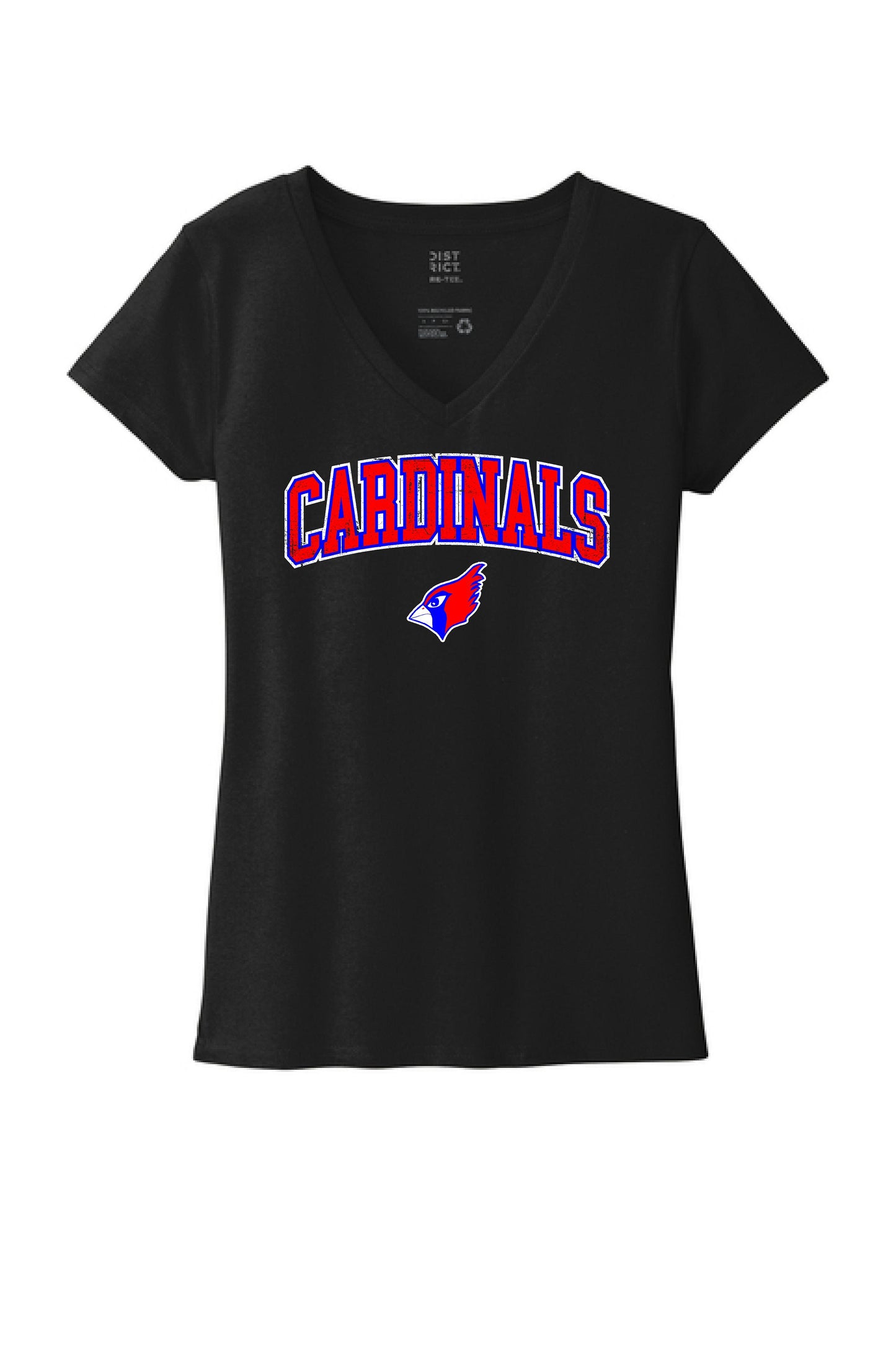 PP CARDINALS District WOMENS V-Neck T-Shirt (P.DT8001)
