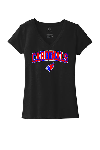 PP CARDINALS District WOMENS V-Neck T-Shirt (P.DT8001)