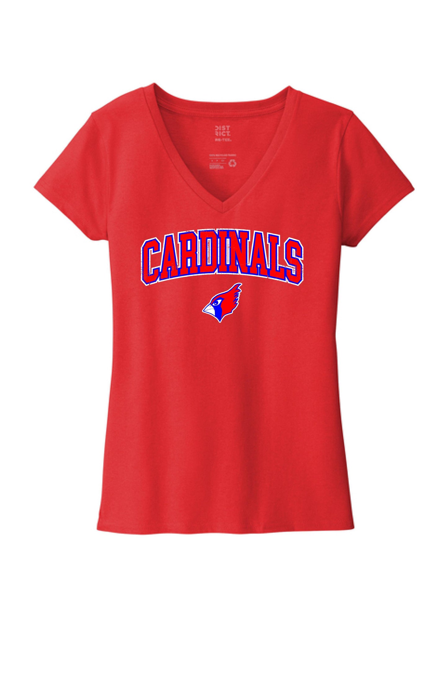 PP CARDINALS District WOMENS V-Neck T-Shirt (P.DT8001)