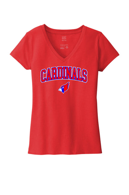 PP CARDINALS District WOMENS V-Neck T-Shirt (P.DT8001)
