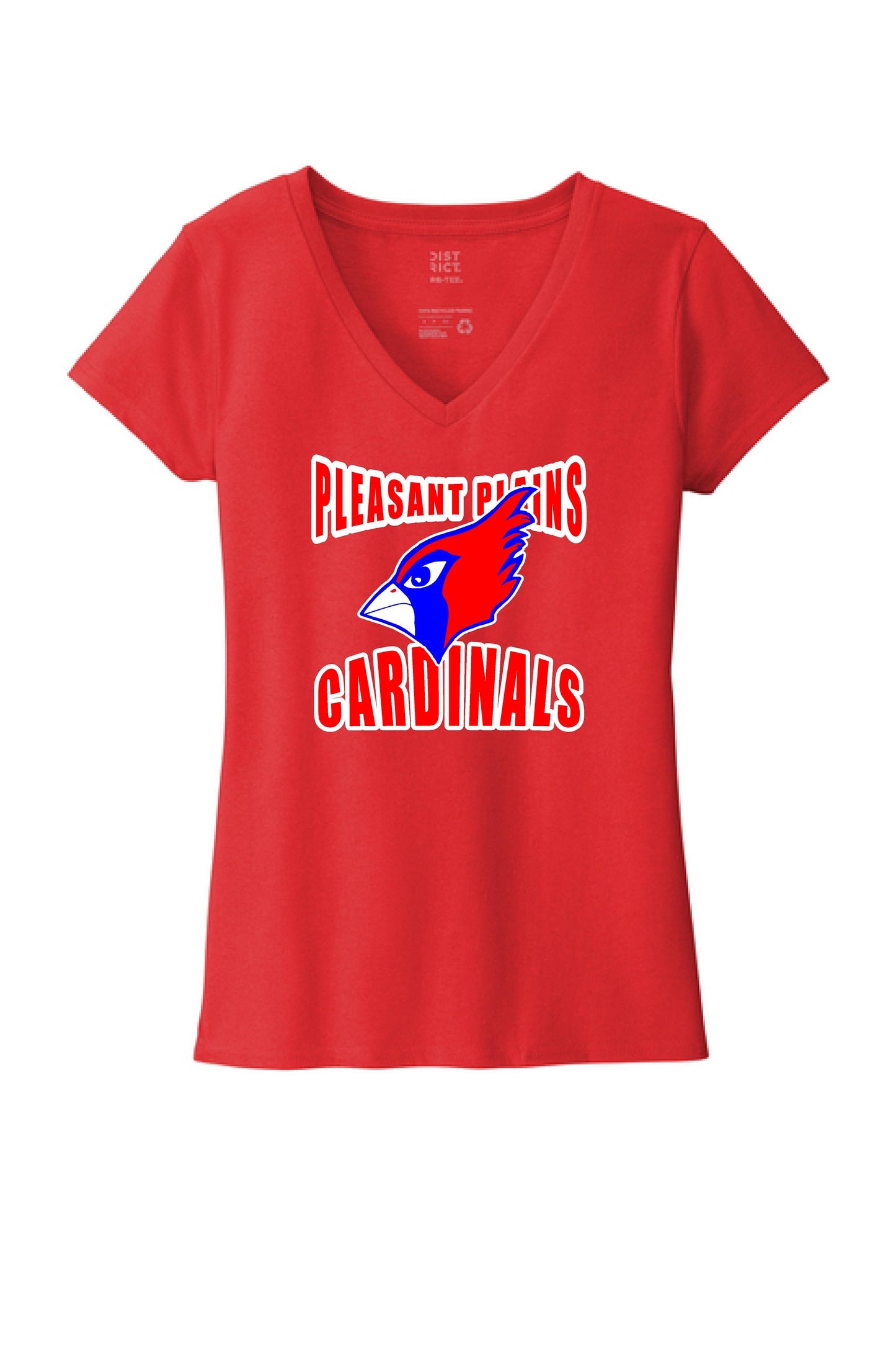 PP CARDINALS District WOMENS V-Neck T-Shirt (P.DT8001)