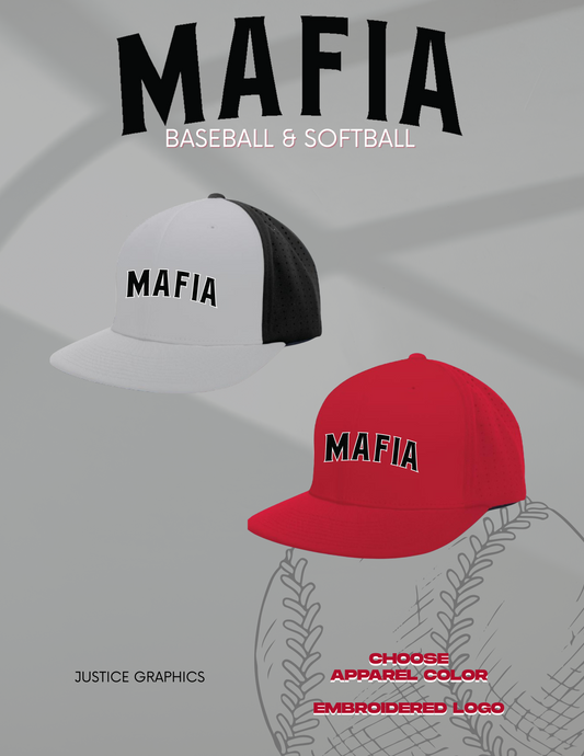 MAFIA BASEBALL/SOFTBALL PERFORATED PERFORMANCE FLEXFIT® CAP (E. ES474)