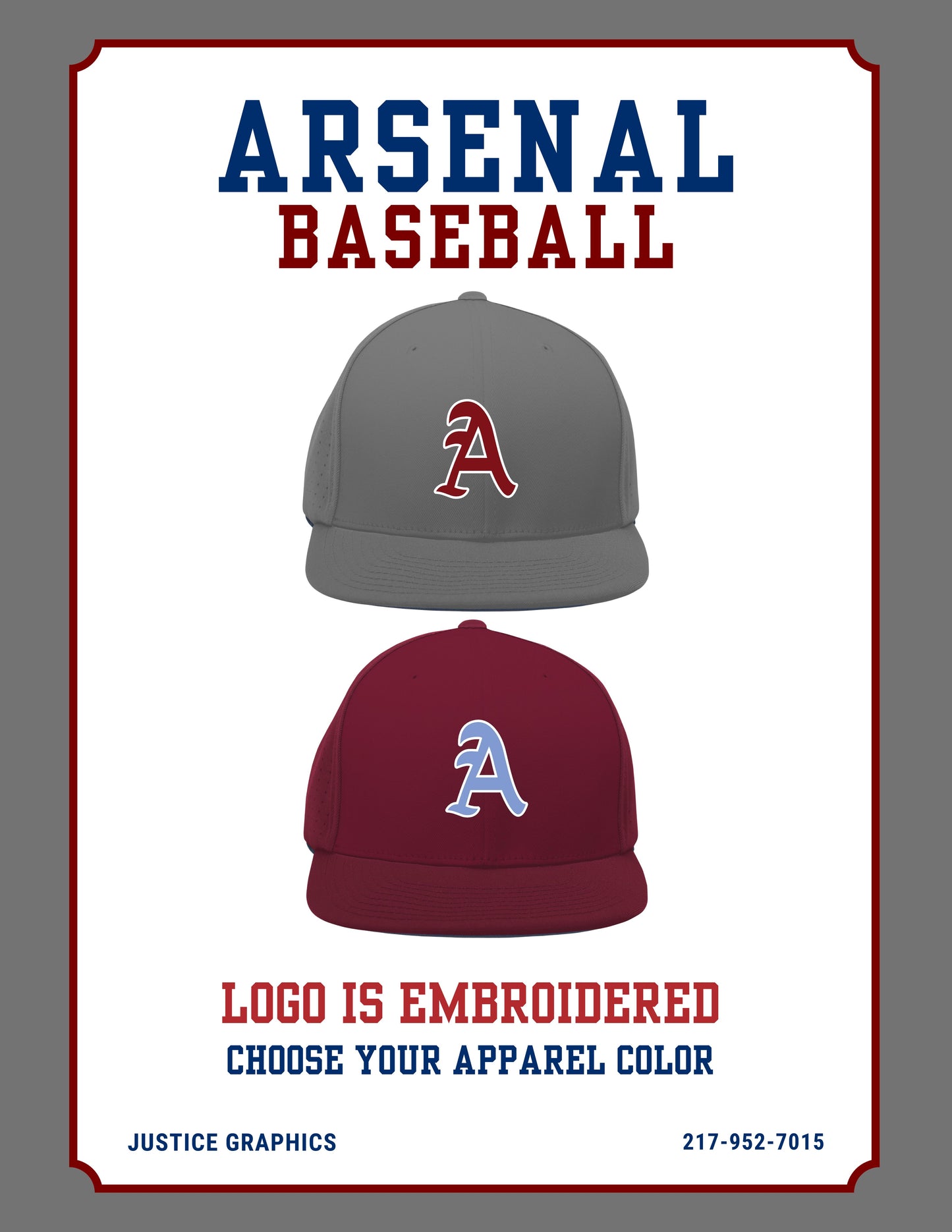 Arsenal Baseball PERFORATED PERFORMANCE FLEXFIT® CAP (E. ES474)