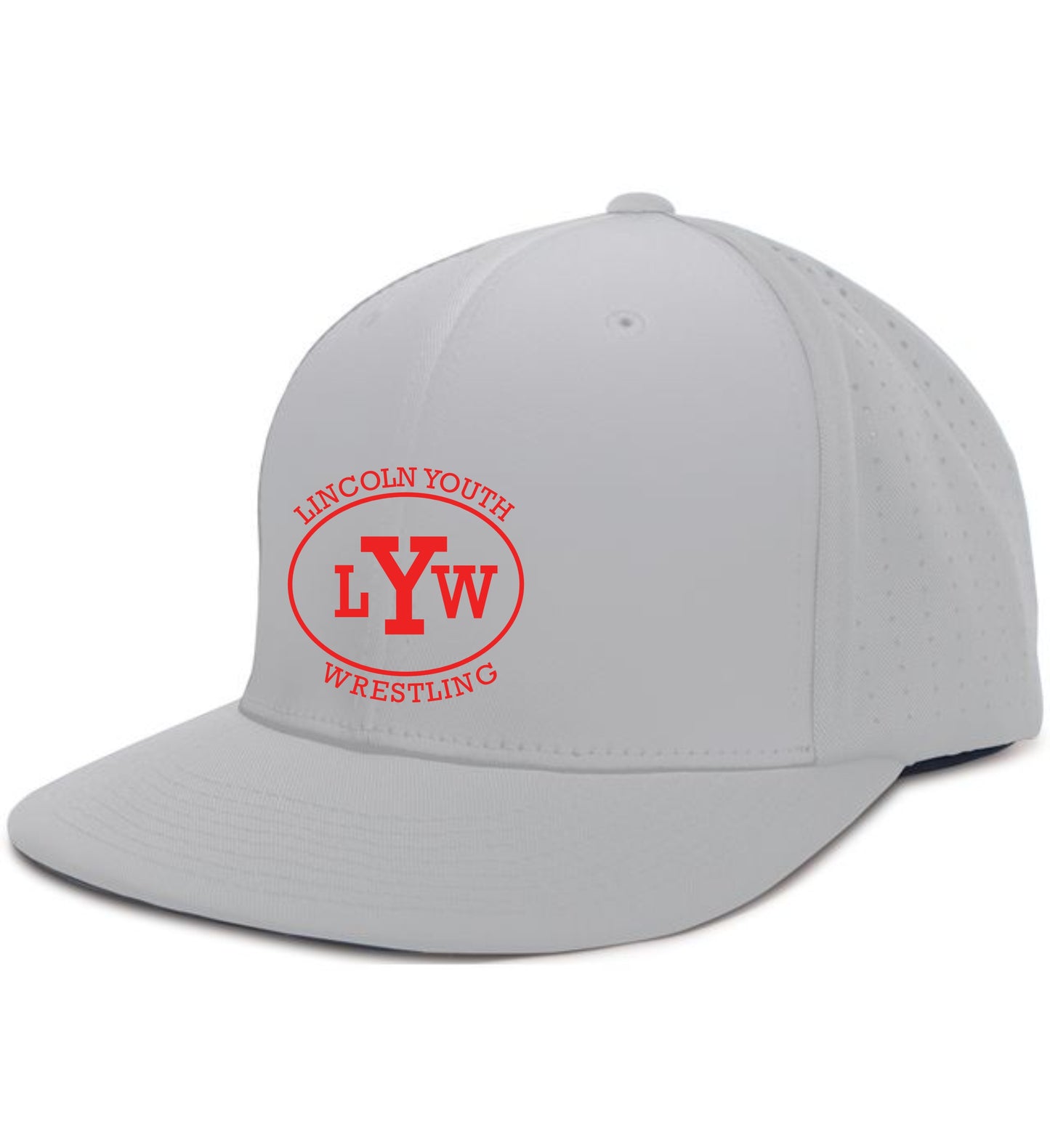 Lincoln Youth Wrestling PERFORATED PERFORMANCE FLEXFIT® CAP (E. ES474)
