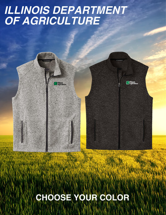 Illinois Department of Agriculture Port Authority ® Sweater Fleece Vest (E.F236)