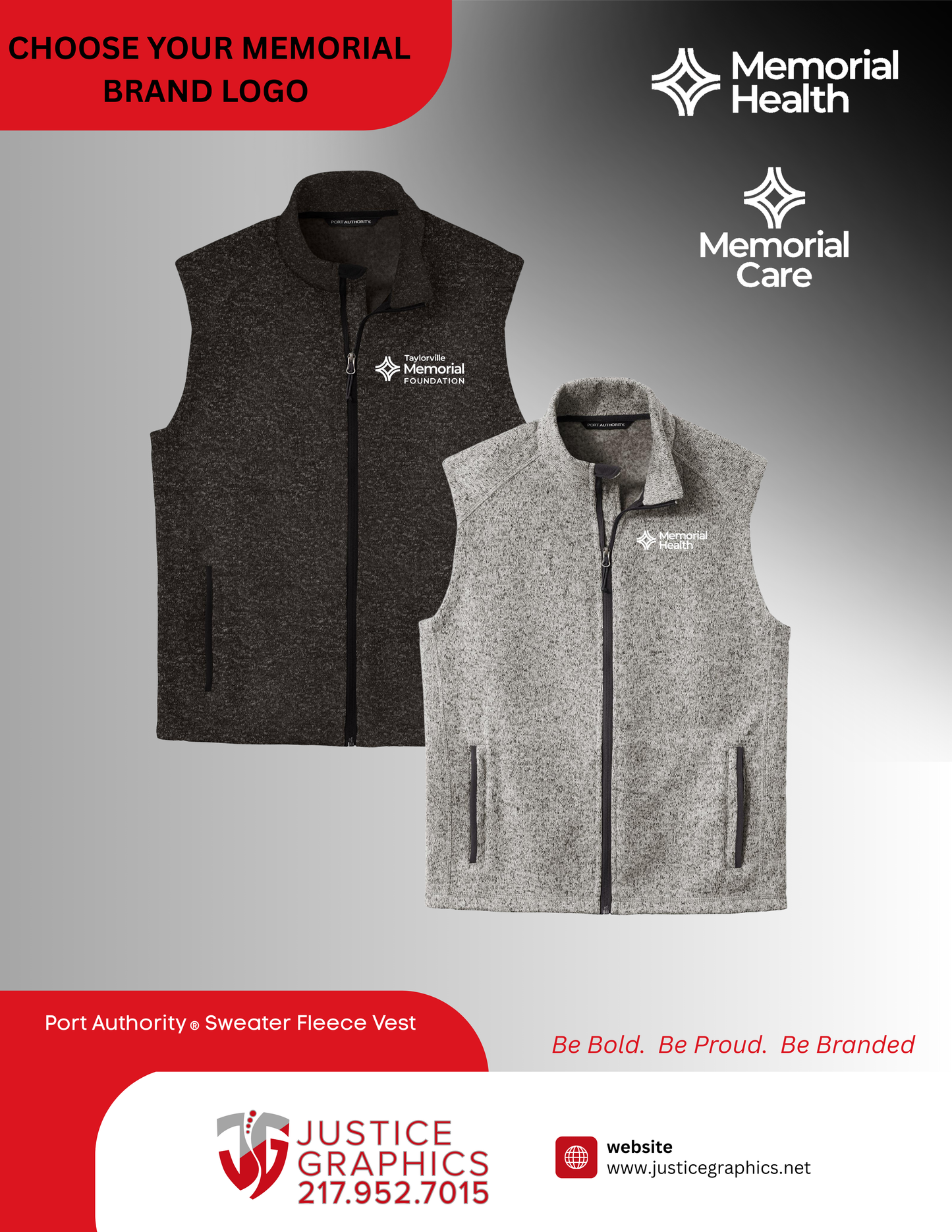 Memorial HEALTH/CARE Unisex Fleece Vest (E.F236/L236)