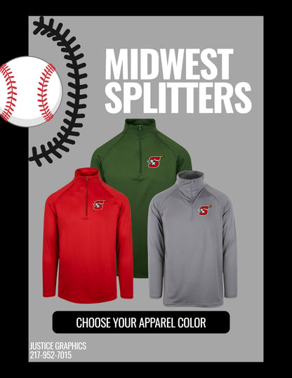 MIDWEST SPLITTERS Flint Men's Performance 1/4 Zip (E.ABB.)