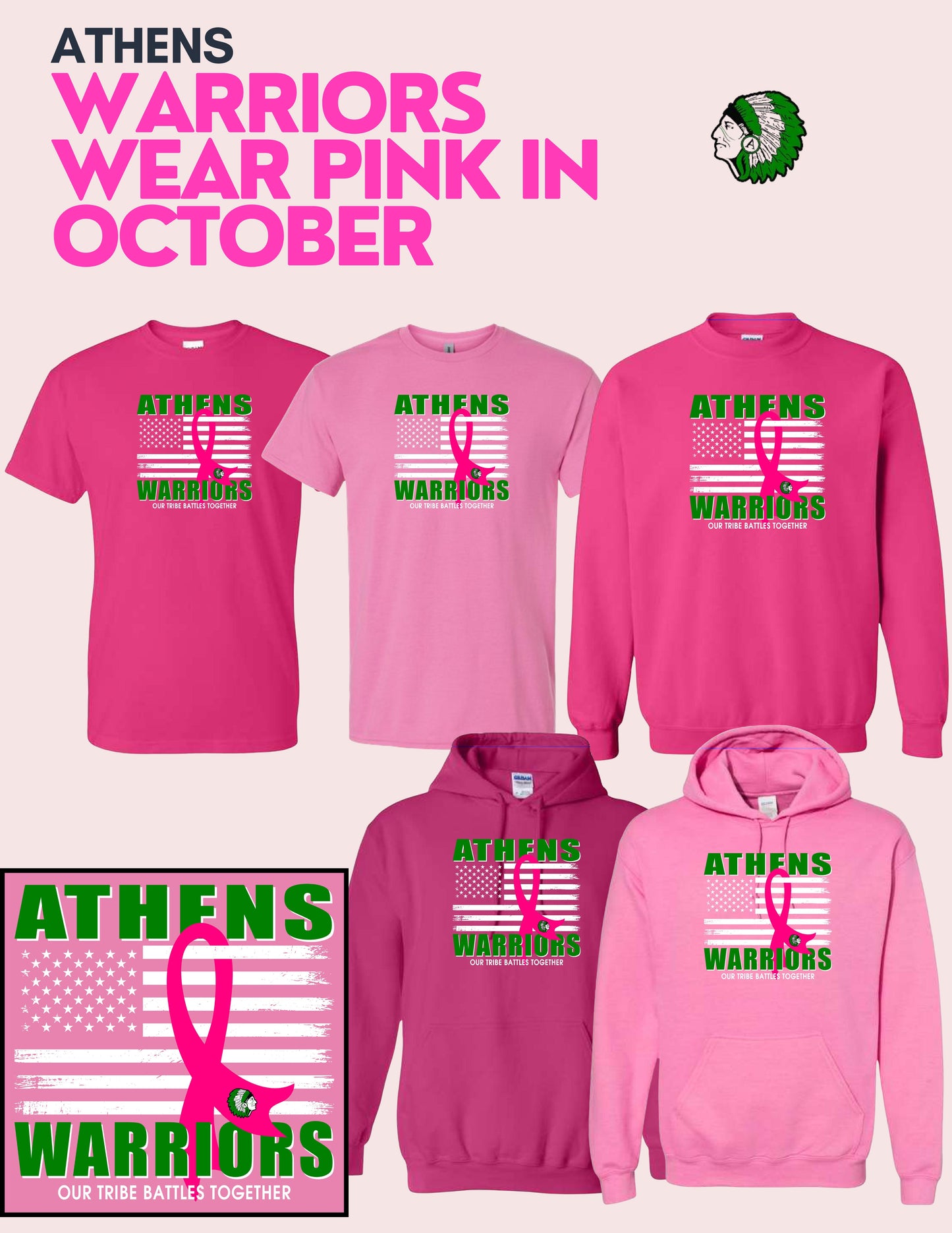 ATHENS WARRIORS PINK OUT COLLECTION (P.8000/18000/18500)