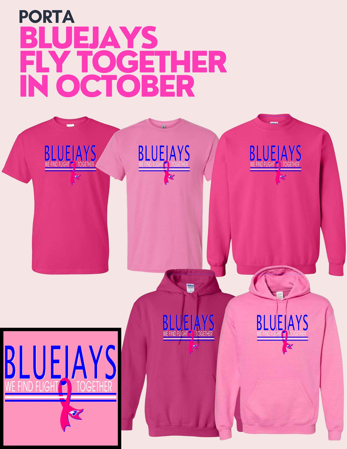 PORTA BLUEJAYS PINK OUT COLLECTION (P.8000/18000/18500)