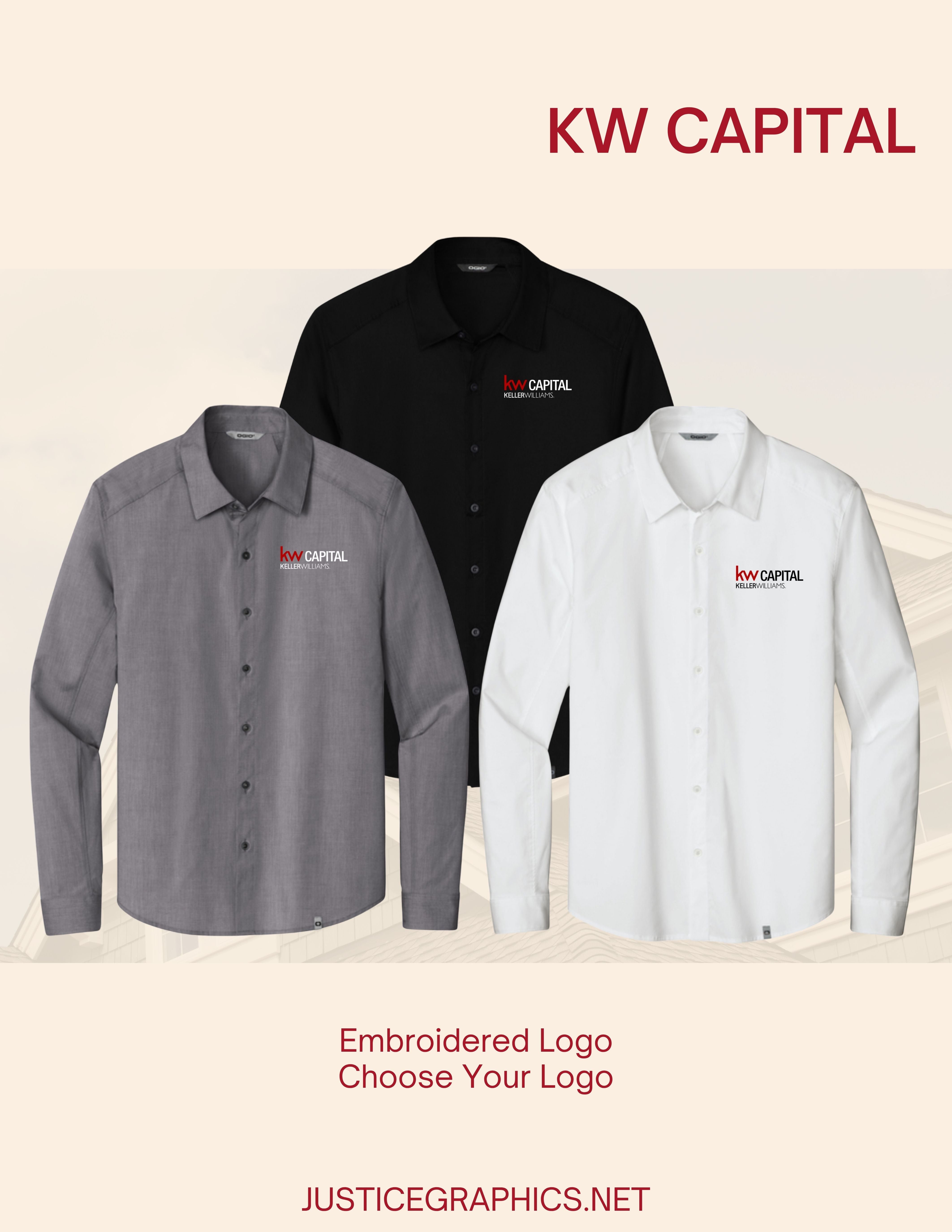 KW Capital OGIO® Commuter Woven Shirt (E. OG1002) – Justice Graphics