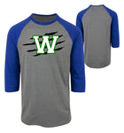 WLB BASEBALL GABE 3/4 SLEEVE T-SHIRT (GABE.ABB)