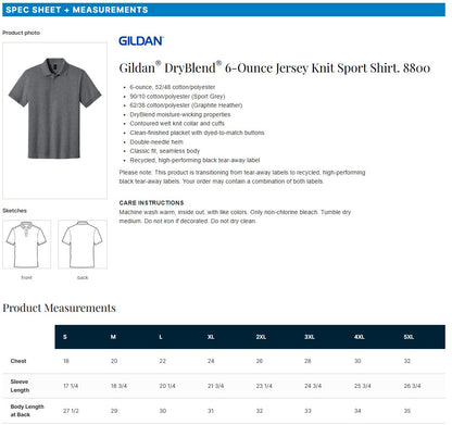 MASCOT SALE GILDAN POLO (E.8800)