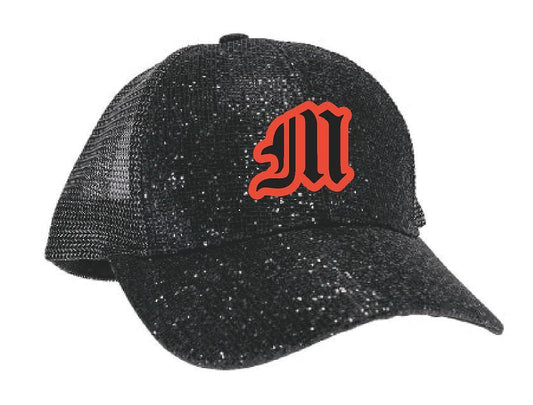 MAFIA BASEBALL GLITTER HIGH PONYTAIL CC BALL CAP (E.BT6)