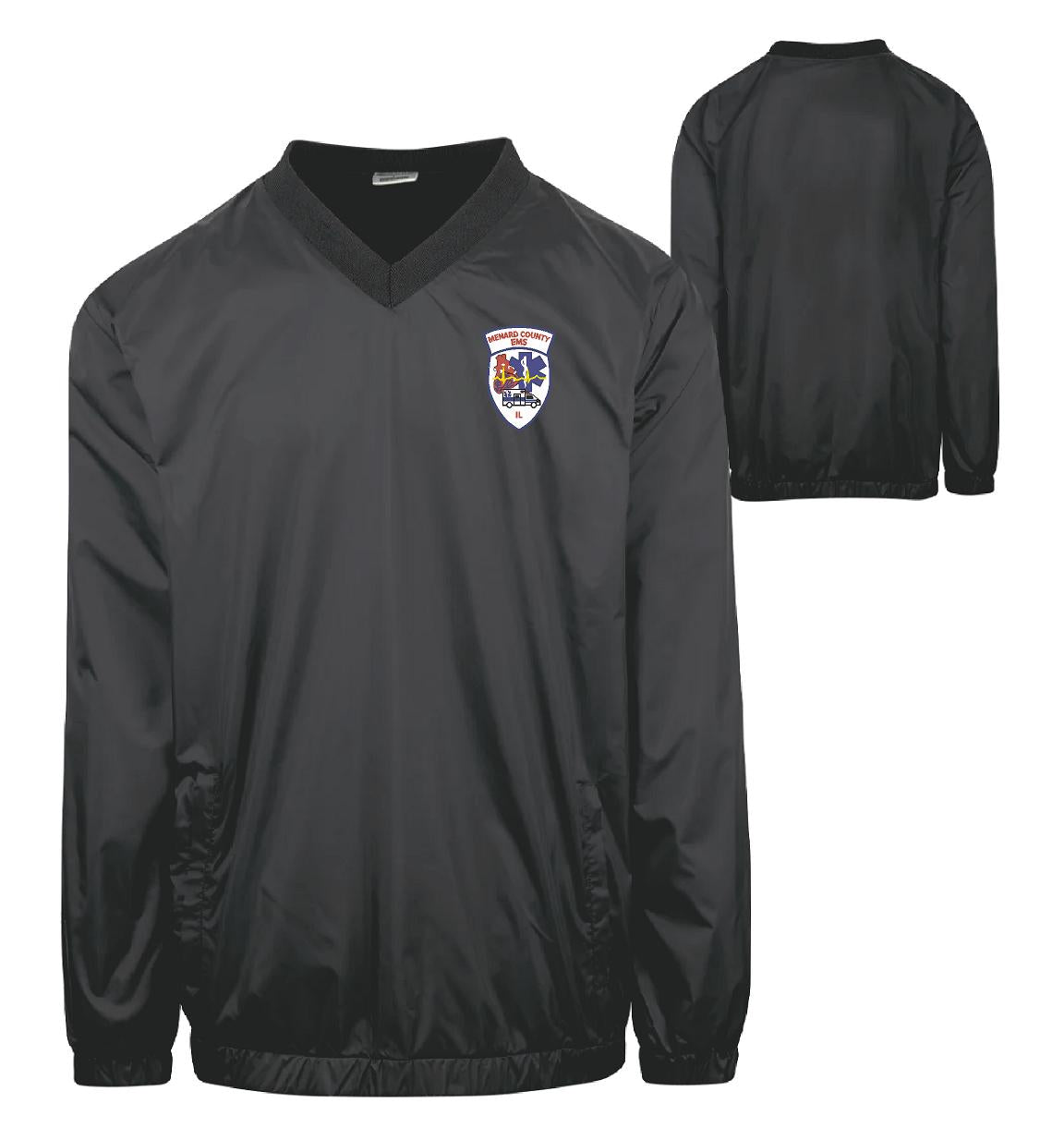 Menard County EMS GROVE WINDSHELL V-NECK JACKET (E.ABB)