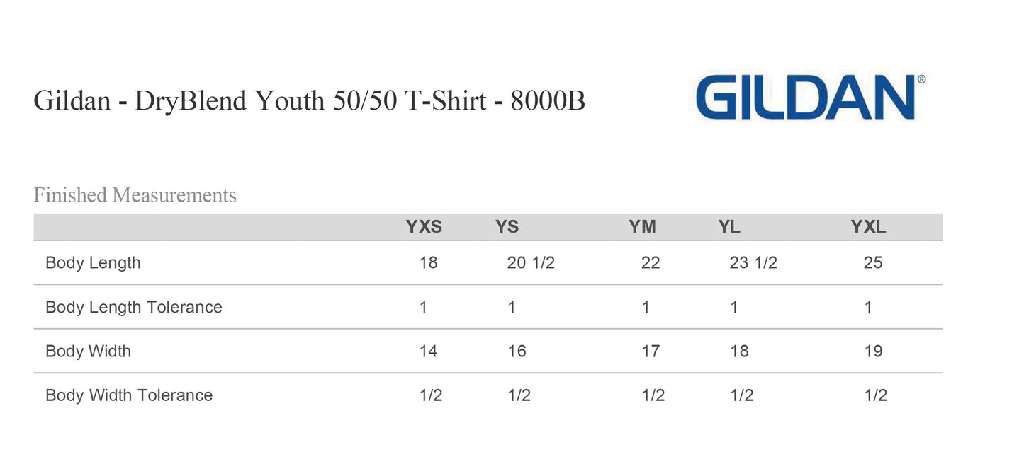 Grant's Memorial Derby Team Gildan UNISEX T-shirt (P.8000)