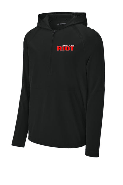 RIOT SOFTBALL Sport-Tek® Repeat 1/2-Zip Long Sleeve Hooded Jacket (E.JST488)