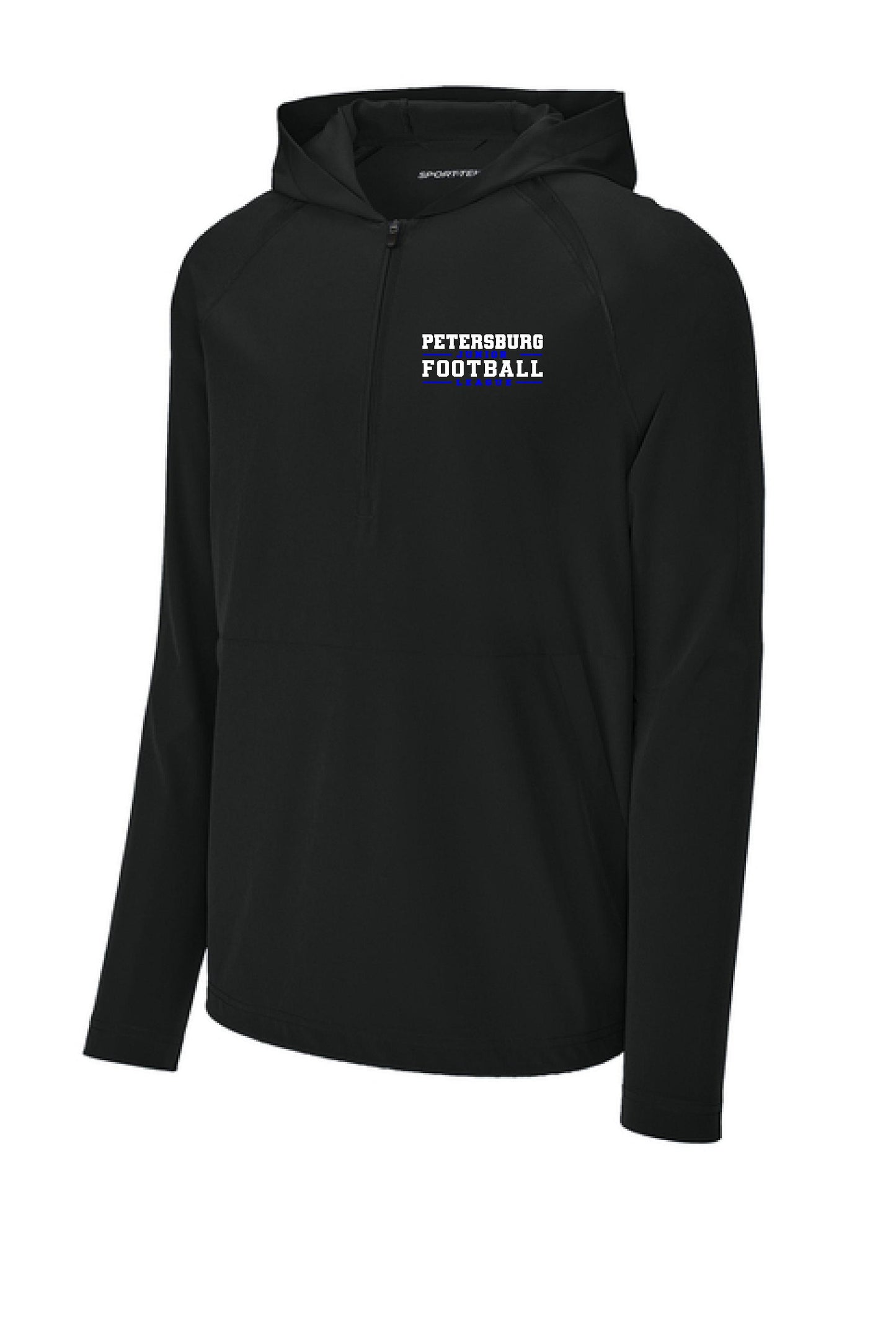 Petersburg Junior Football League Sport-Tek® Repeat 1/2-Zip Long Sleeve Hooded Jacket (E.JST488)