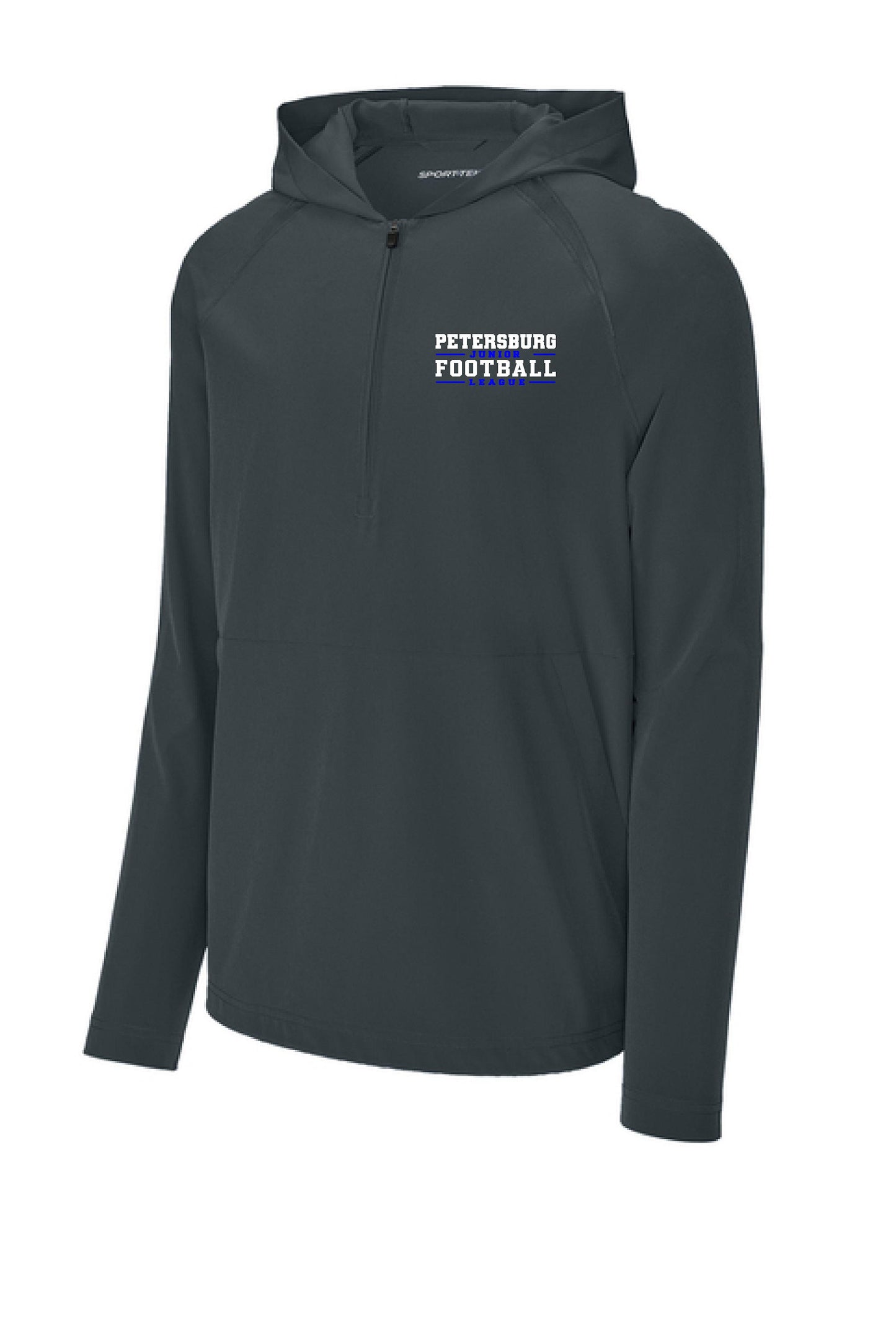 Petersburg Junior Football League Sport-Tek® Repeat 1/2-Zip Long Sleeve Hooded Jacket (E.JST488)