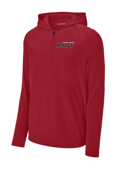 RIOT SOFTBALL Sport-Tek® Repeat 1/2-Zip Long Sleeve Hooded Jacket (E.JST488)