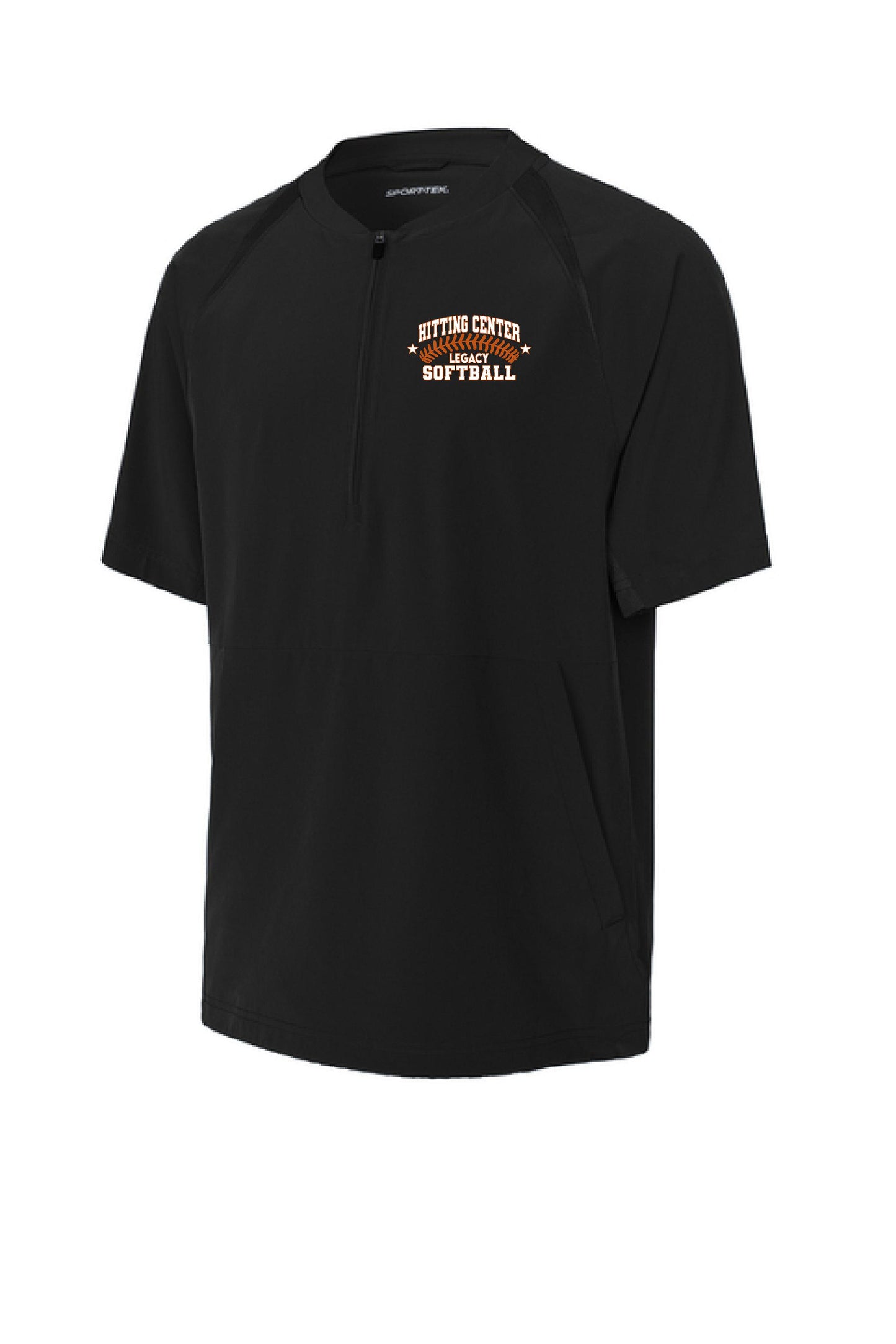 Hitting Center Legacy Softball Sport-Tek® Repeat 1/2-Zip Short Sleeve Jacket (E.JST489)