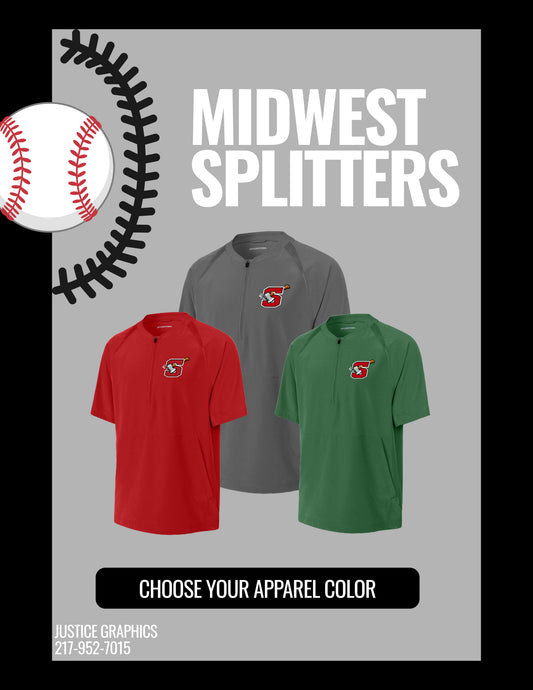 MIDWEST SPLITTERS Sport-Tek® Repeat 1/2-Zip Short Sleeve Jacket (E.JST489)