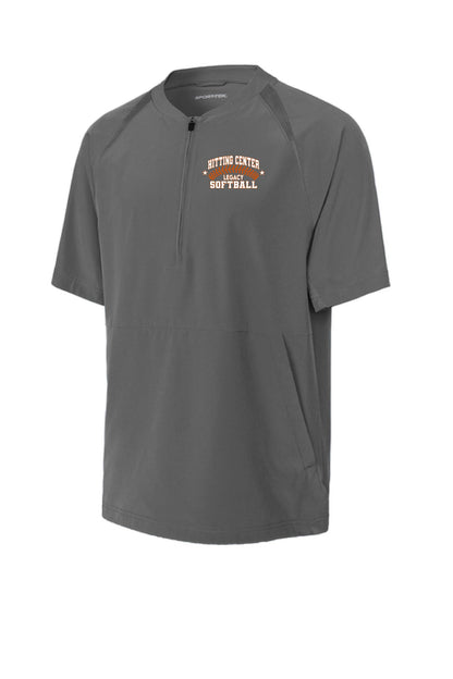 Hitting Center Legacy Softball Sport-Tek® Repeat 1/2-Zip Short Sleeve Jacket (E.JST489)