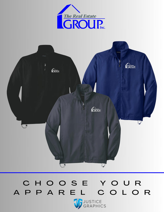 The Real Estate Group Sport-Tek® Full-Zip Wind Jacket (E.JST70)