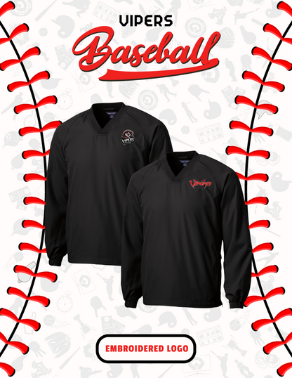 VIPERS BASEBALL UNISEX RAGLAN WIND SHIRT (EMB. JST72)
