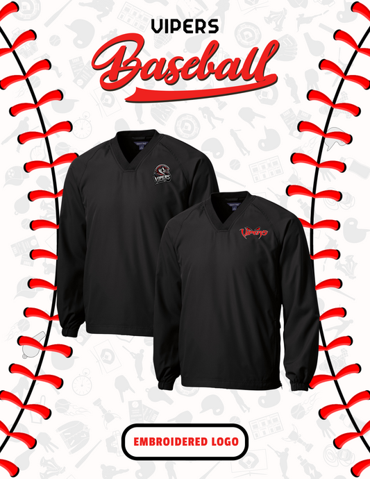 VIPERS BASEBALL UNISEX RAGLAN WIND SHIRT (EMB. JST72)