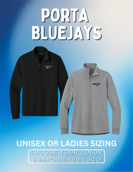 PORTA BLUEJAYS Port Authority® Wearever Signature Double Pique 1/4-Zip (E.LK210/K210)