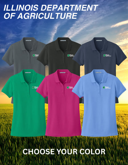 Illinois Department of Agriculture Port Authority® Women's Core Classic Pique Polo (E.L100)