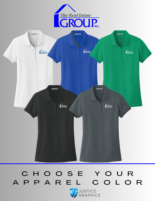 The Real Estate Group Port Authority® Women's Core Classic Pique Polo (E.L100)