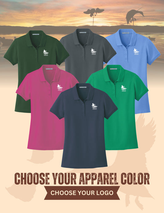 Delta Waterfowl Port Authority® Women's Core Classic Pique Polo (E.L100)