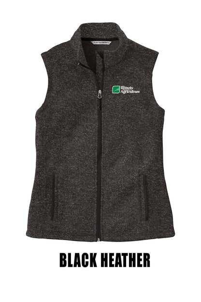Illinois Department of Agriculture Port Authority ® Women's Sweater Fleece Vest (E.L236)
