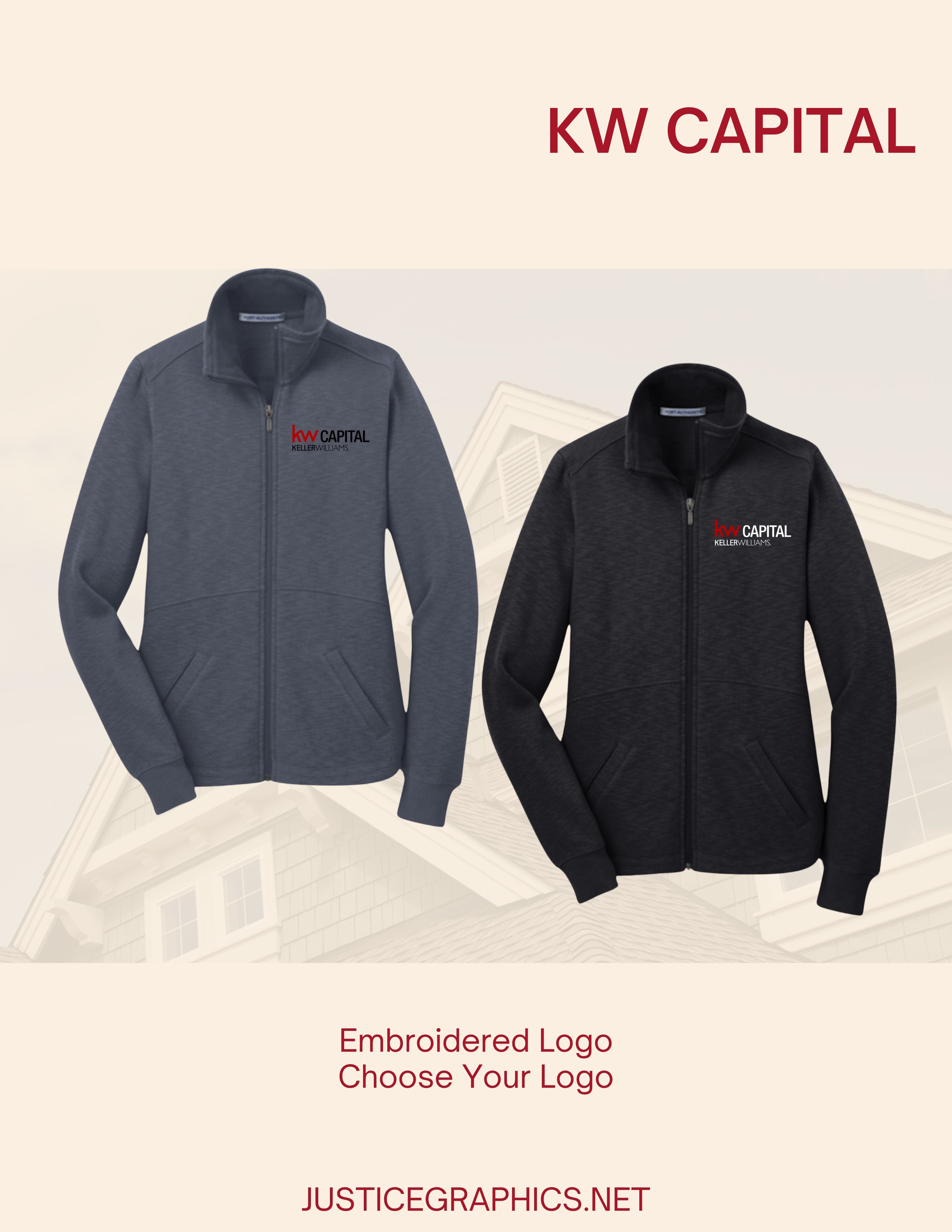 KW Capital Port Authority® Women's Slub Fleece Full-Zip Jacket (E. L29 ...