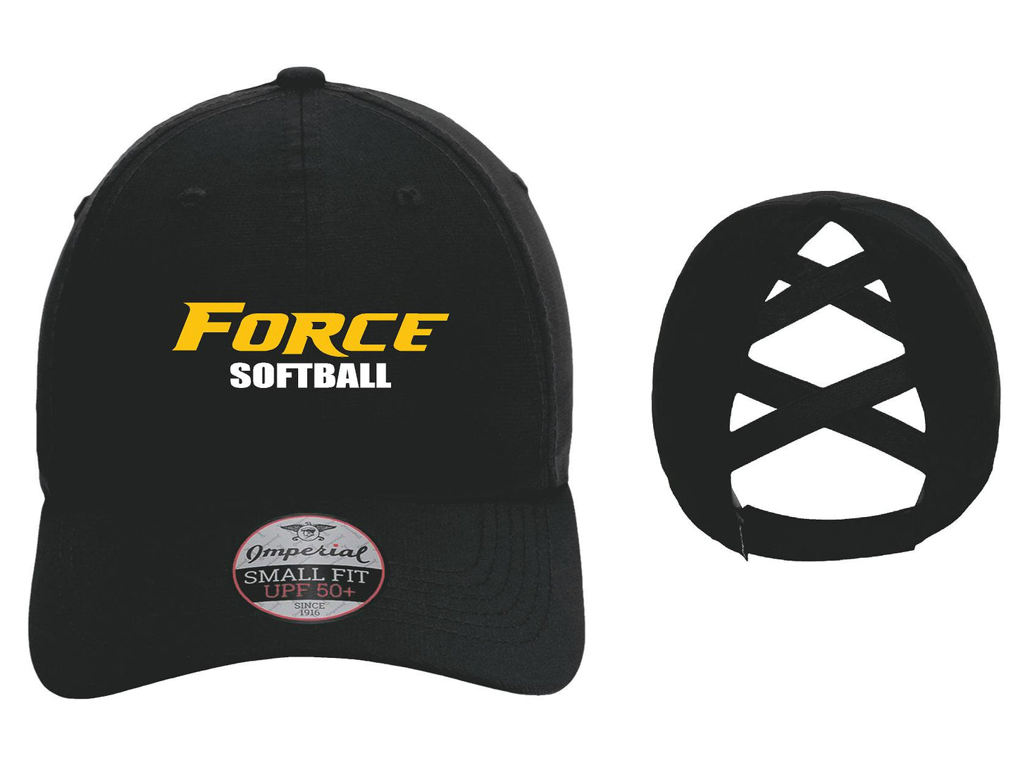 CENTRAL IL LADY FORCE SOFTBALL Imperial - The Hinsen Performance Ponytail Cap - (E.L338)