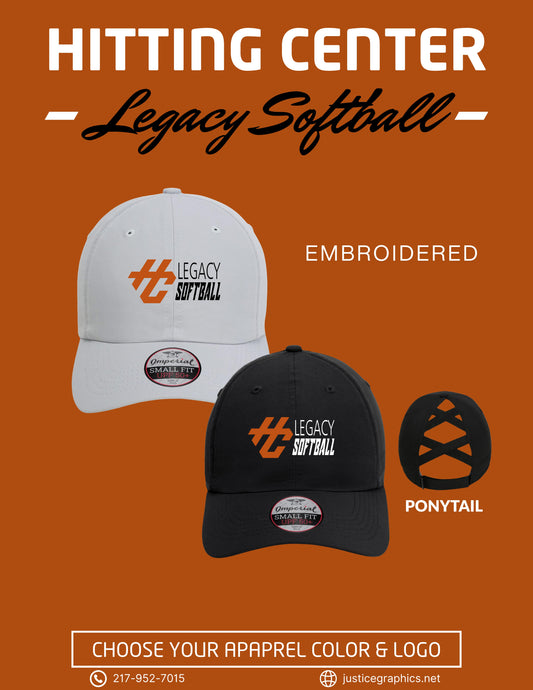 Hitting Center Legacy Softball Imperial - The Hinsen Performance Ponytail Cap - (E.L338)