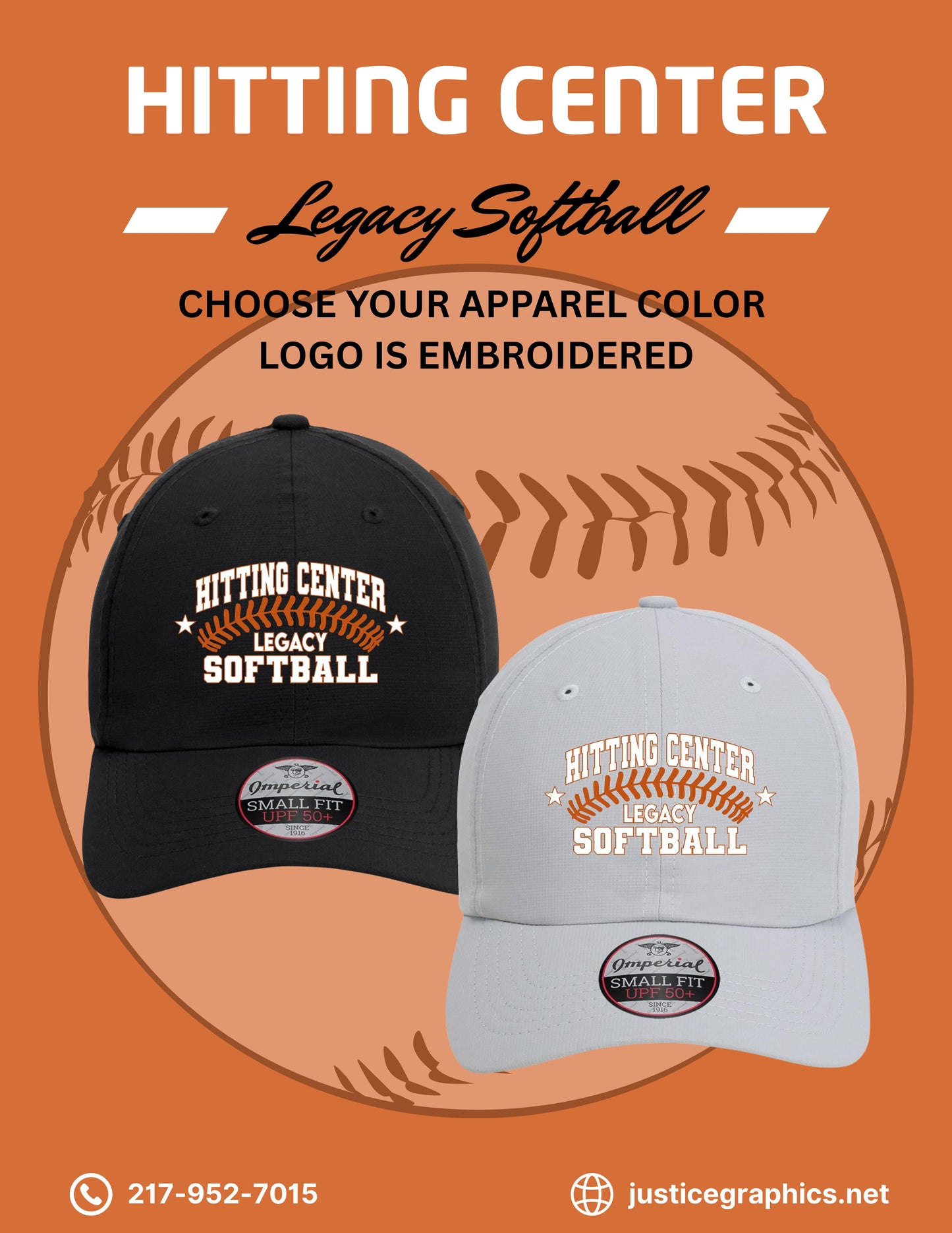 Hitting Center Legacy Softball Imperial - The Hinsen Performance Ponytail Cap - (E.L338)