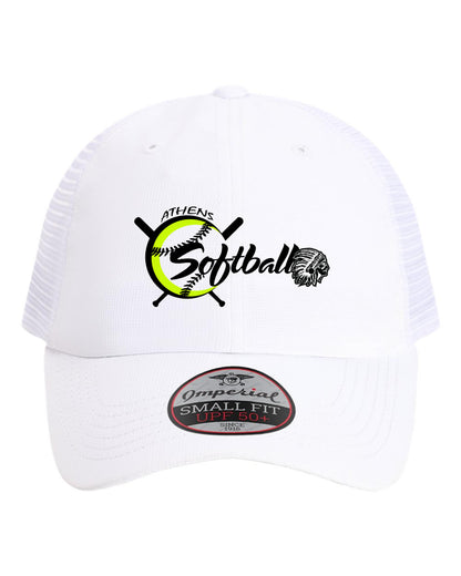 ATHENS JUNIOR HIGH SOFTBALL Imperial - The Hinsen Performance Ponytail Cap - (E.L338)
