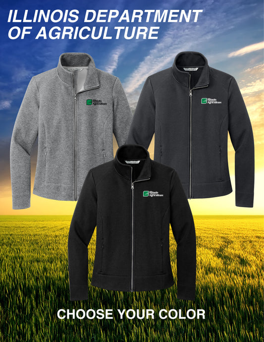 Illinois Department of Agriculture Port Authority® LADIES Network Fleece Jacket (E.L422)