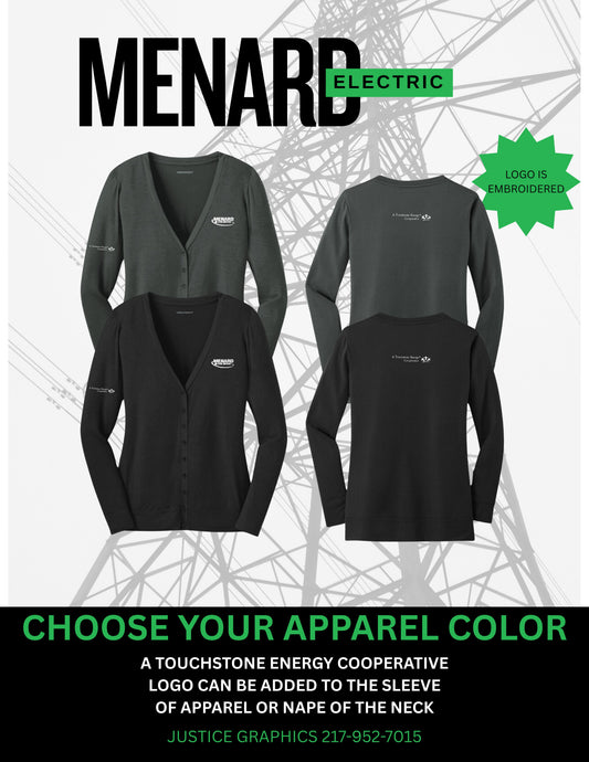 Menard Electric Cooperative PORT AUTHORITY® LADIES CONCEPT CARDIGAN (E.L545)