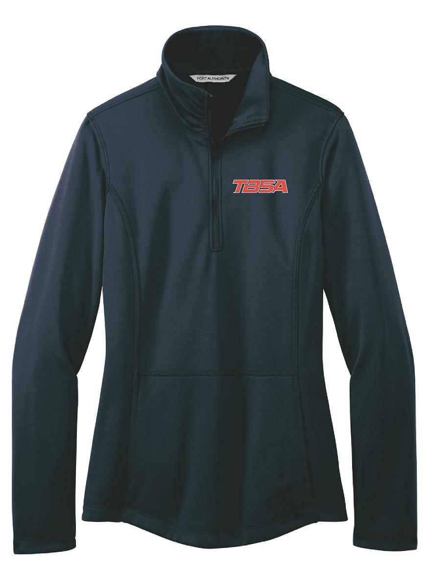 TBSA Port Authority® Ladies Smooth Fleece 1/4-Zip (E.L804)