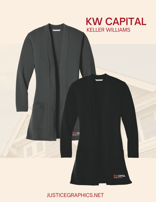 KW CAPITAL Ladies Concept Long Pocket Cardigan (E.LK5434)
