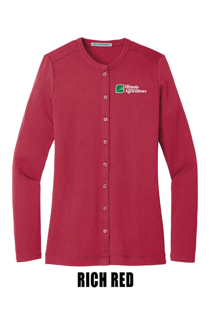 Illinois Department of Agriculture Port Authority® Ladies Concept Stretch Button-Front Cardigan (E. LM1008)